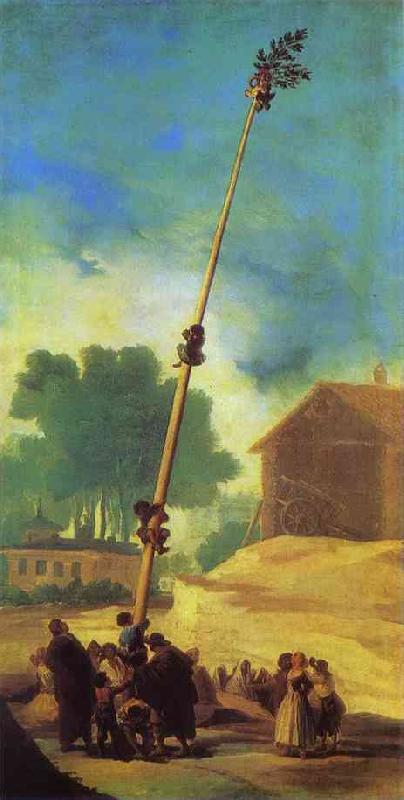 Francisco Jose de Goya The Greasy Pole (La Cucana) Germany oil painting art